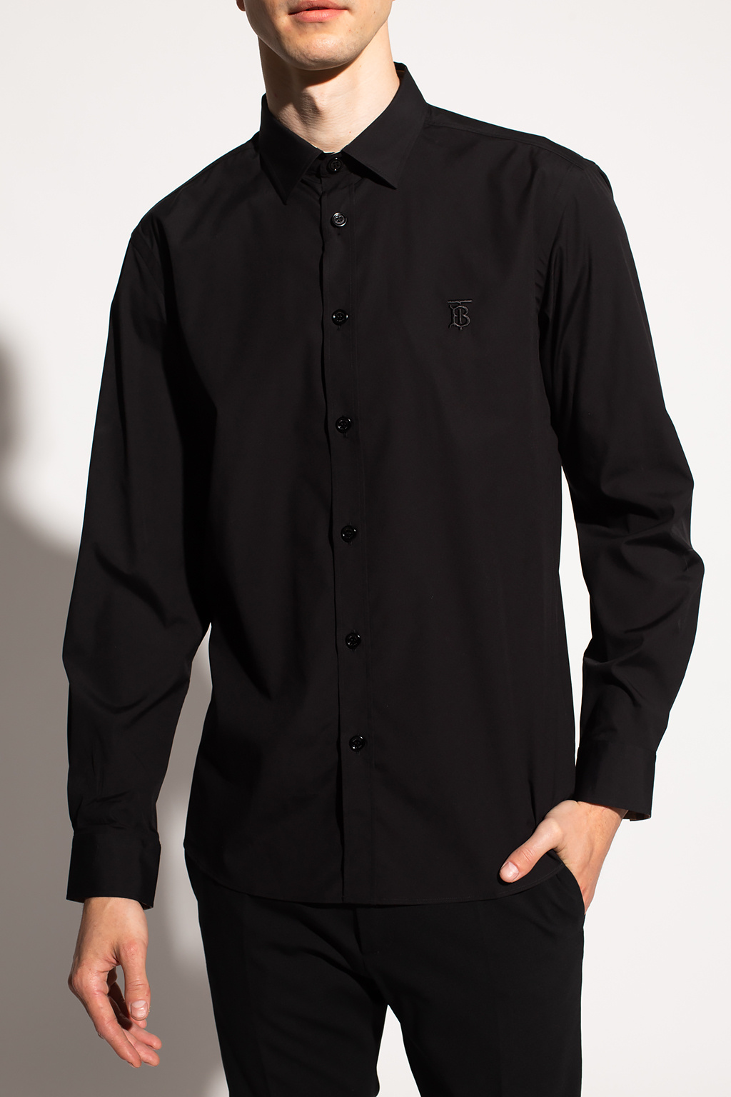 Logo - embroidered shirt Burberry - Burberry Denim for Men Logo - embroidered shirt Burberry - Burberry Denim for Men